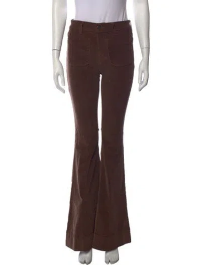 Pre-owned Veronica Beard Flared Pants In Brown