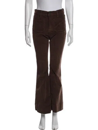 Pre-owned Veronica Beard Flared Pants In Brown