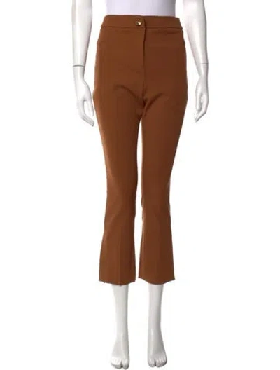 Pre-owned Veronica Beard Flared Pants In Brown