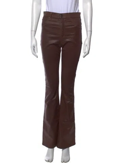 Pre-owned Veronica Beard Flared Pants In Brown