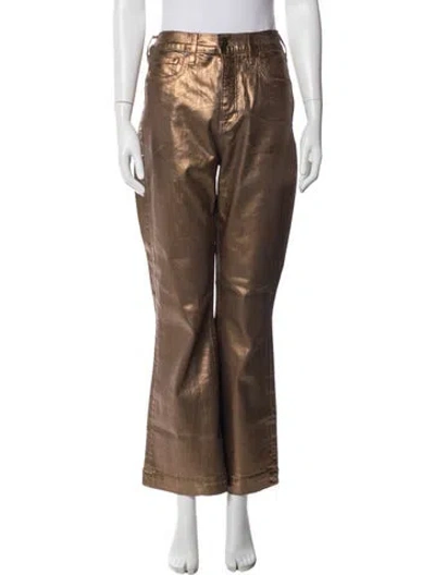 Pre-owned Veronica Beard Flared Pants In Brown