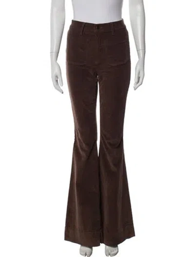 Pre-owned Veronica Beard Flared Pants In Brown
