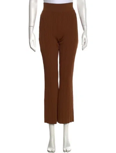 Pre-owned Veronica Beard Flared Pants In Brown