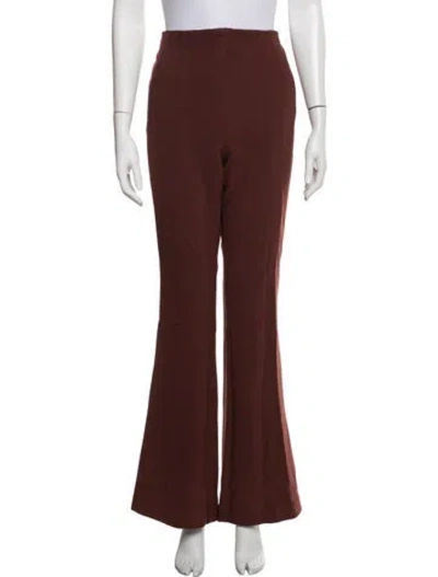 Pre-owned Veronica Beard Flared Pants In Brown