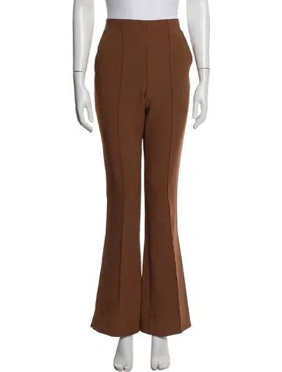 Pre-owned Veronica Beard Flared Pants In Brown