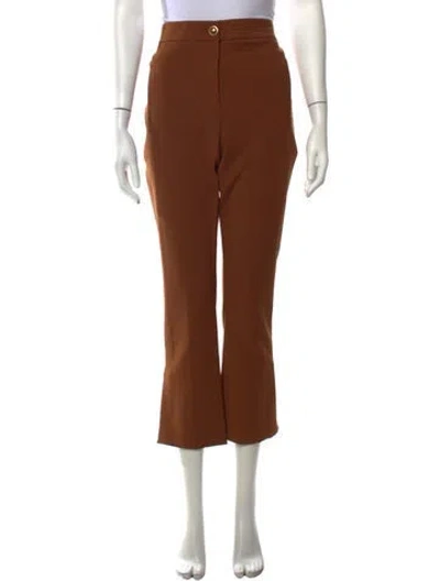 Pre-owned Veronica Beard Flared Pants In Brown