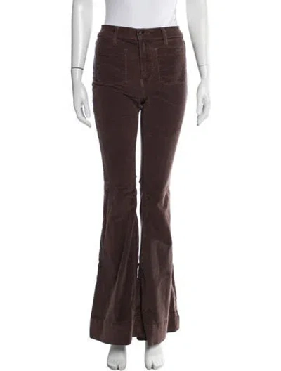 Pre-owned Veronica Beard Flared Pants In Brown