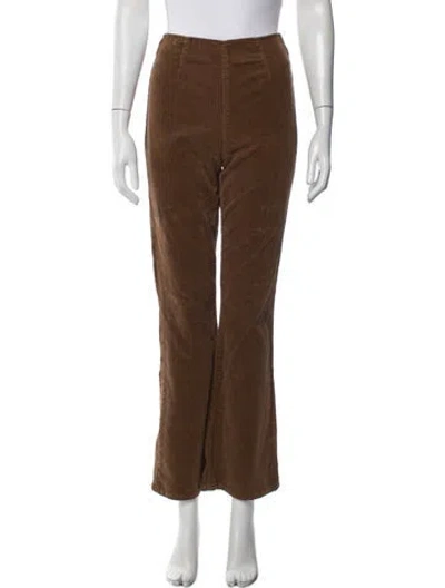Pre-owned Veronica Beard Flared Pants In Brown