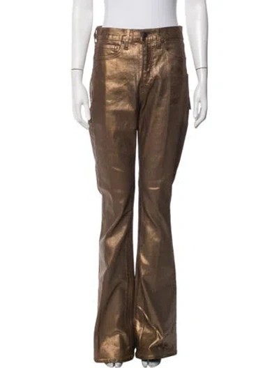 Pre-owned Veronica Beard Flared Pants In Brown