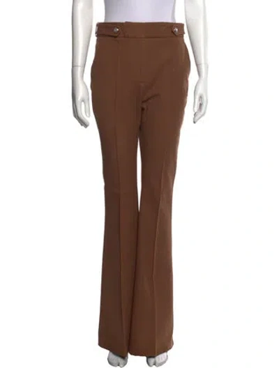 Pre-owned Veronica Beard Flared Pants In Brown
