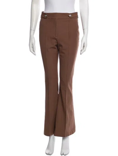 Pre-owned Veronica Beard Flared Pants In Brown