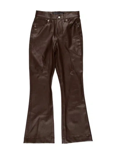 Pre-owned Veronica Beard Flared Pants In Brown