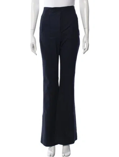 Pre-owned Veronica Beard Flared Pants In Green