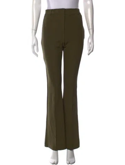 Pre-owned Veronica Beard Flared Pants In Green