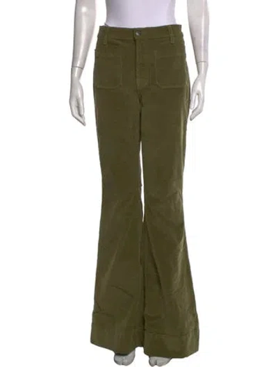 Pre-owned Veronica Beard Flared Pants In Green