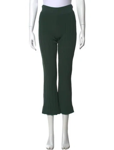 Pre-owned Veronica Beard Flared Pants In Green
