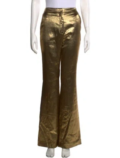 Pre-owned Veronica Beard Flared Pants In Green