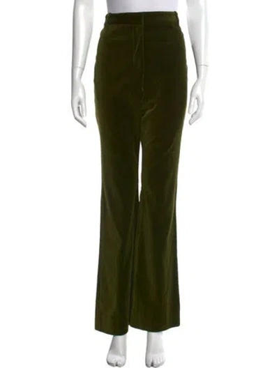 Pre-owned Veronica Beard Flared Pants In Green