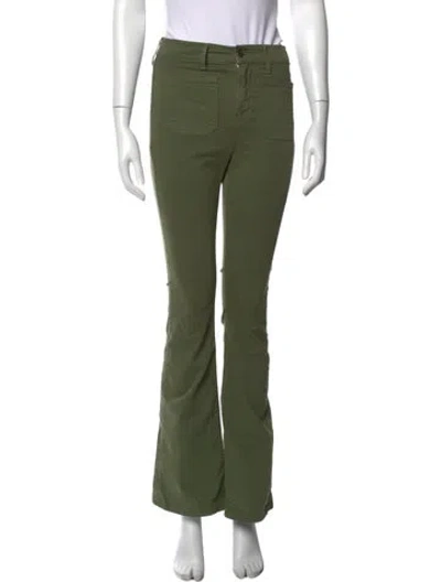 Pre-owned Veronica Beard Flared Pants In Green