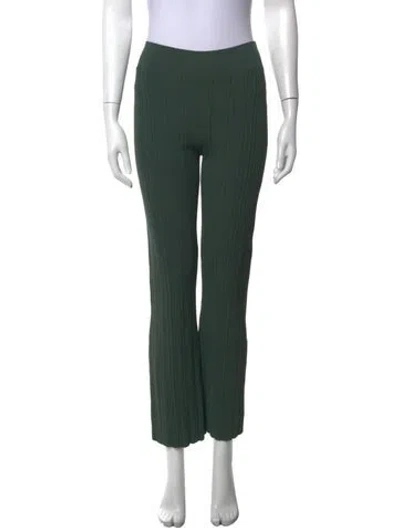 Pre-owned Veronica Beard Flared Pants In Green