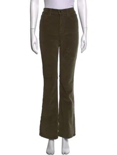 Pre-owned Veronica Beard Flared Pants In Green