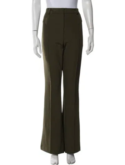 Pre-owned Veronica Beard Flared Pants In Green