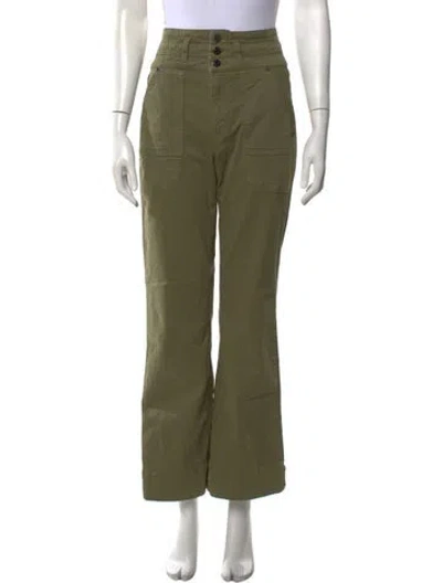 Pre-owned Veronica Beard Flared Pants In Green