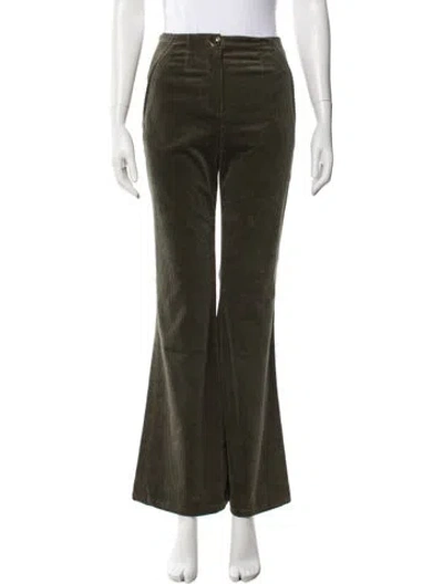 Pre-owned Veronica Beard Flared Pants In Green