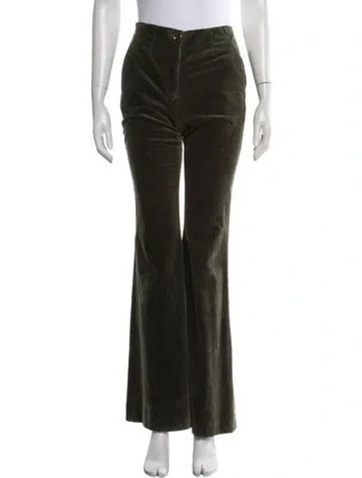 Pre-owned Veronica Beard Flared Pants In Green