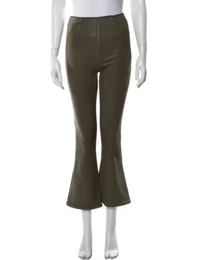 Pre-owned Veronica Beard Flared Pants In Green