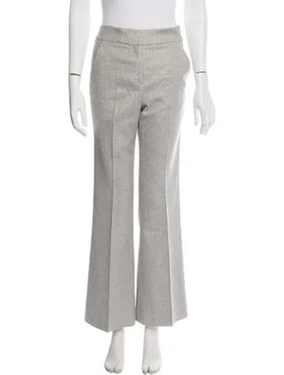 Pre-owned Veronica Beard Flared Pants In Grey