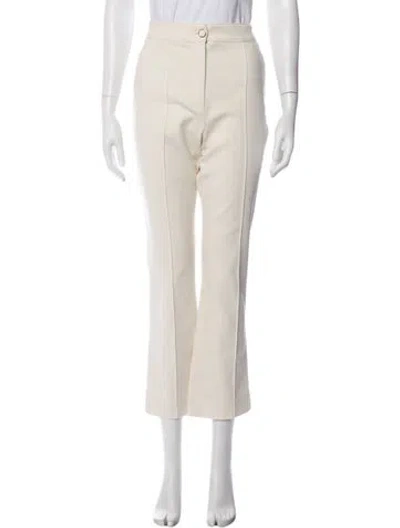 Pre-owned Veronica Beard Flared Pants In Neutral