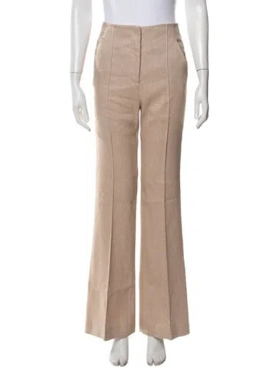 Pre-owned Veronica Beard Flared Pants In Neutral