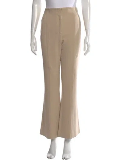 Pre-owned Veronica Beard Flared Pants In Neutral