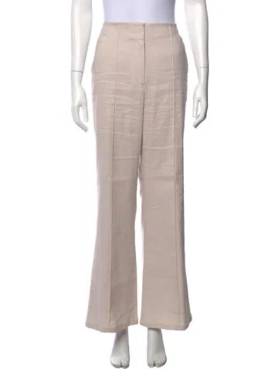 Pre-owned Veronica Beard Flared Pants In Neutral