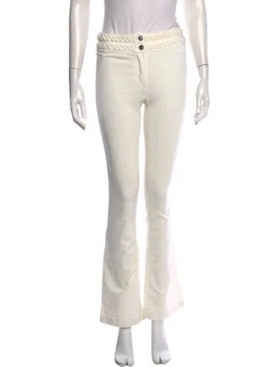 Pre-owned Veronica Beard Flared Pants In Neutral