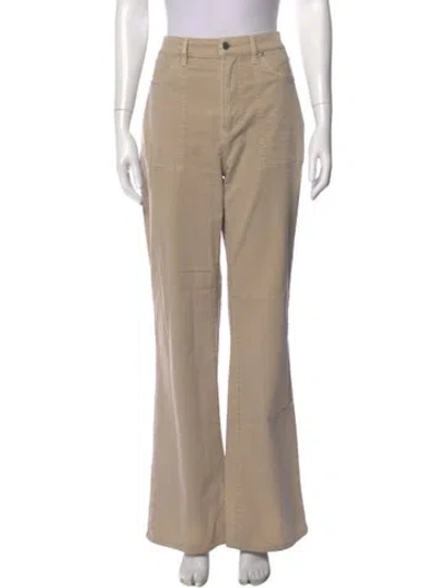 Pre-owned Veronica Beard Flared Pants In Neutral