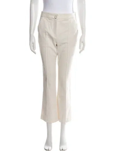 Pre-owned Veronica Beard Flared Pants In Neutrals
