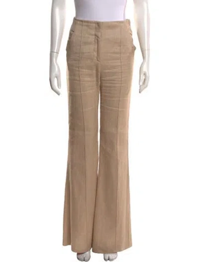 Pre-owned Veronica Beard Flared Pants In Neutrals