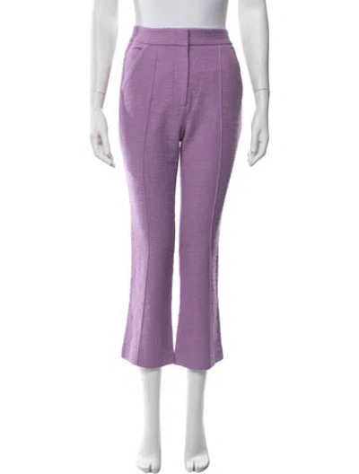 Pre-owned Veronica Beard Flared Pants In Purple