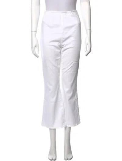 Pre-owned Veronica Beard Flared Pants In White