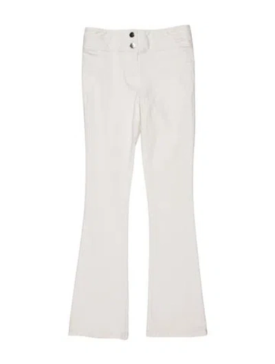Pre-owned Veronica Beard Flared Pants In White