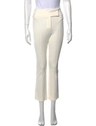 Pre-owned Veronica Beard Flared Pants In White