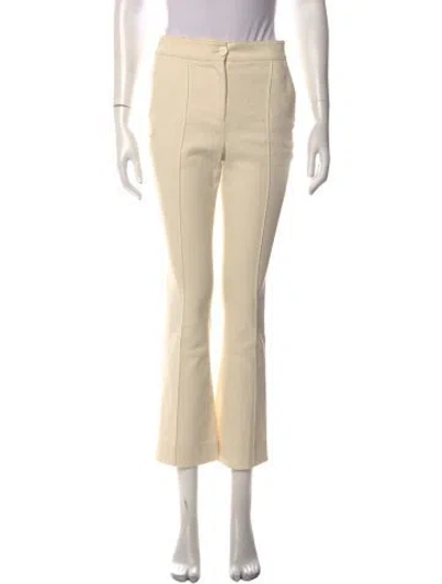 Pre-owned Veronica Beard Flared Pants In White