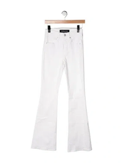 Pre-owned Veronica Beard Flared Pants In White