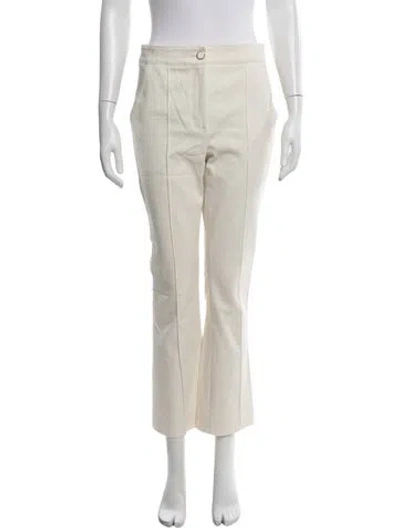 Pre-owned Veronica Beard Flared Pants In White