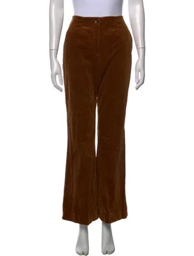 Pre-owned Veronica Beard Flared Pants In Yellow