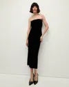 Veronica Beard Flora Midi Dress In Black In Black