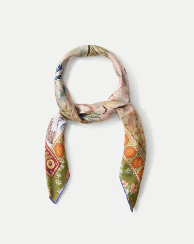 Veronica Beard Floral Bandana Silk Scarf In Multi