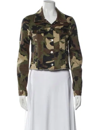 Pre-owned Veronica Beard Floral Print Biker Jacket In Multi